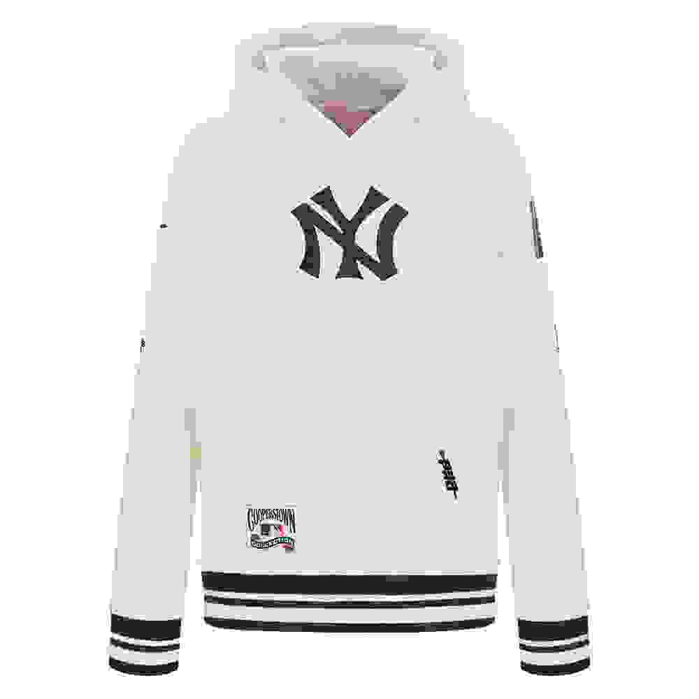 Pro Standard MLB New York Yankees Retro Classic Big Boys' Cream Rib Fleece PO Hoodie